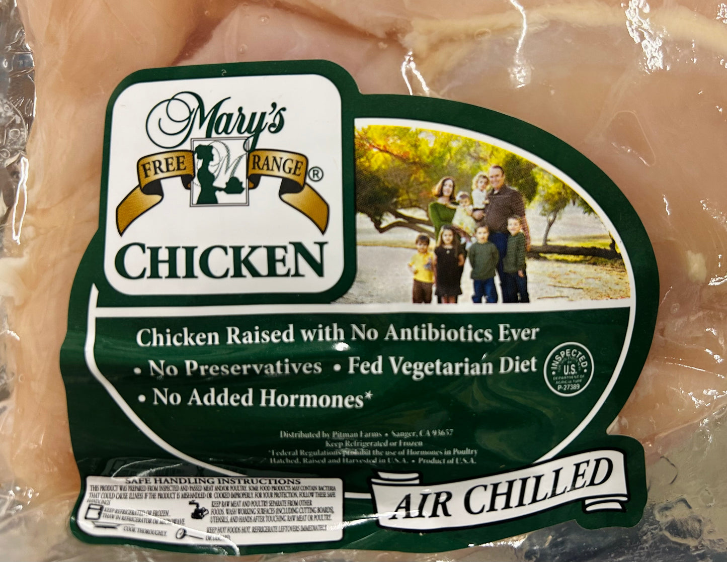MARY'S FREE RANGE CHICKEN (2lbs-MARINATED)